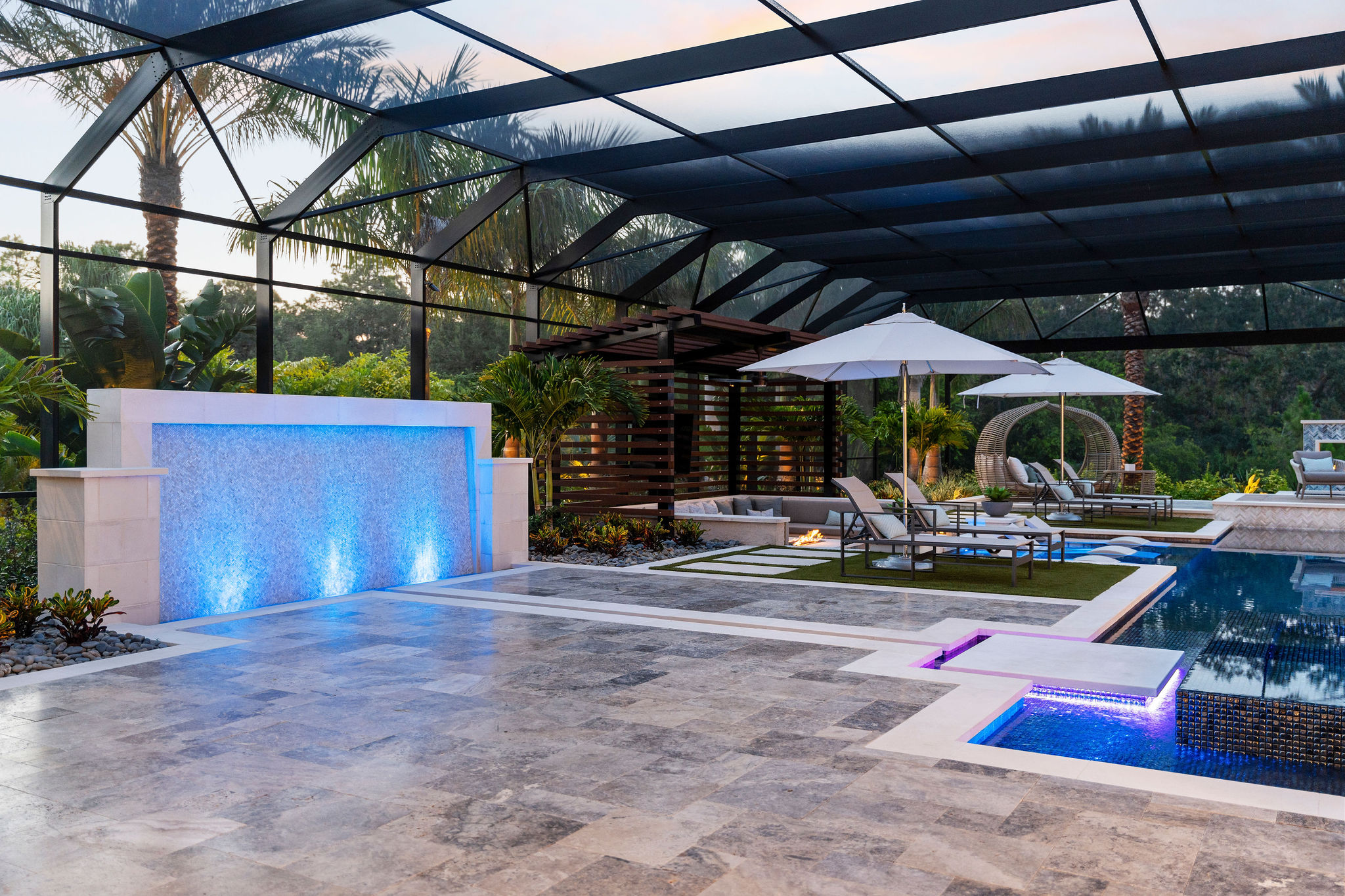Poolside Outdoor Space Design by Solana Outdoor Living